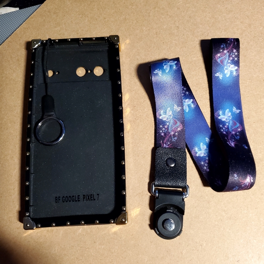 Google Pixel 7 Butterfly Case W/360° Flex Stand & Matching Lanyard - Picture 3 of 6